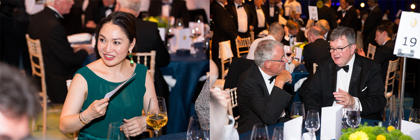 London corporate event photographer for black tie gala dinner